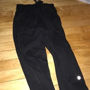 Lululemon fold over leggings. Size 2. Some wear.